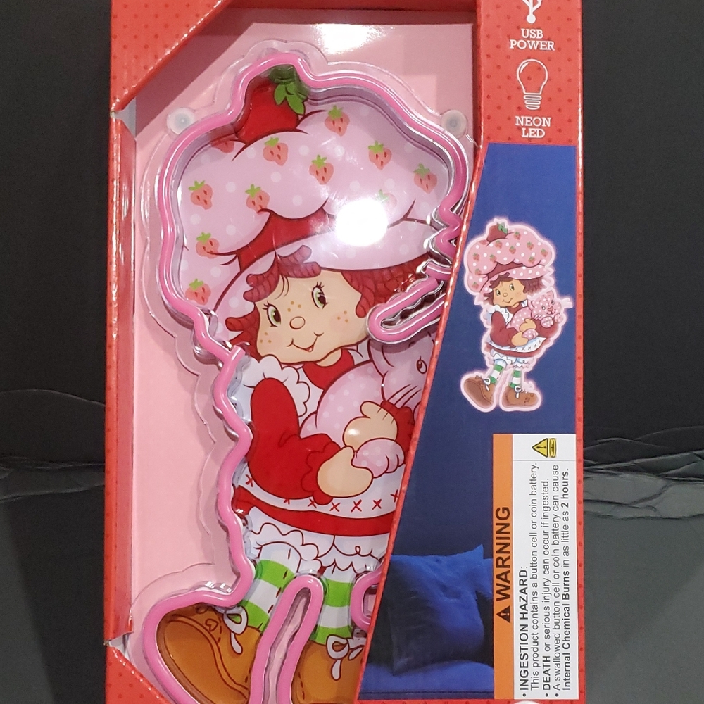 Strawberry shortcake USB powered neon LED wall art‎ new